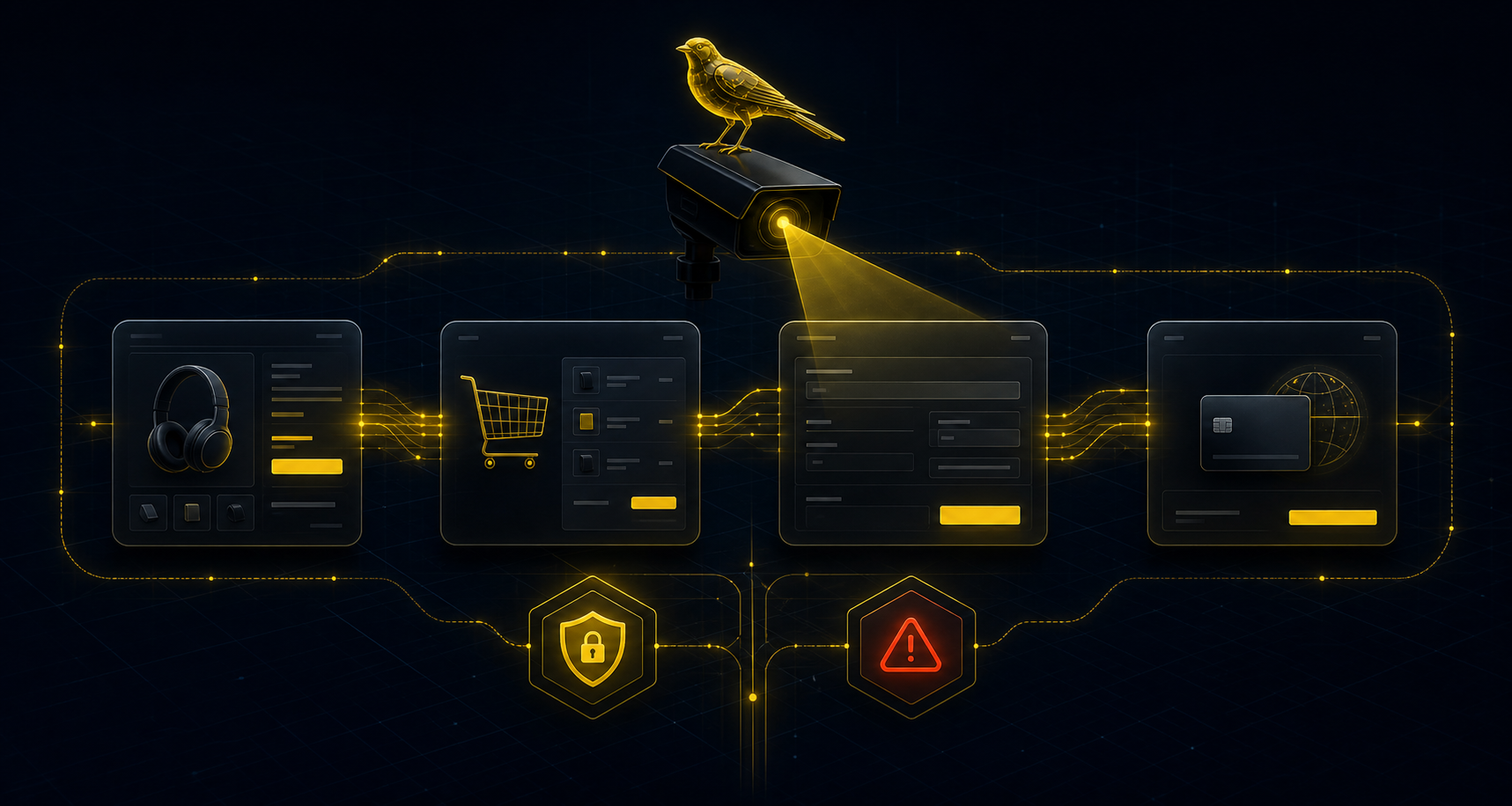 Tunnel WooCommerce surveillé par CashFlowCanary